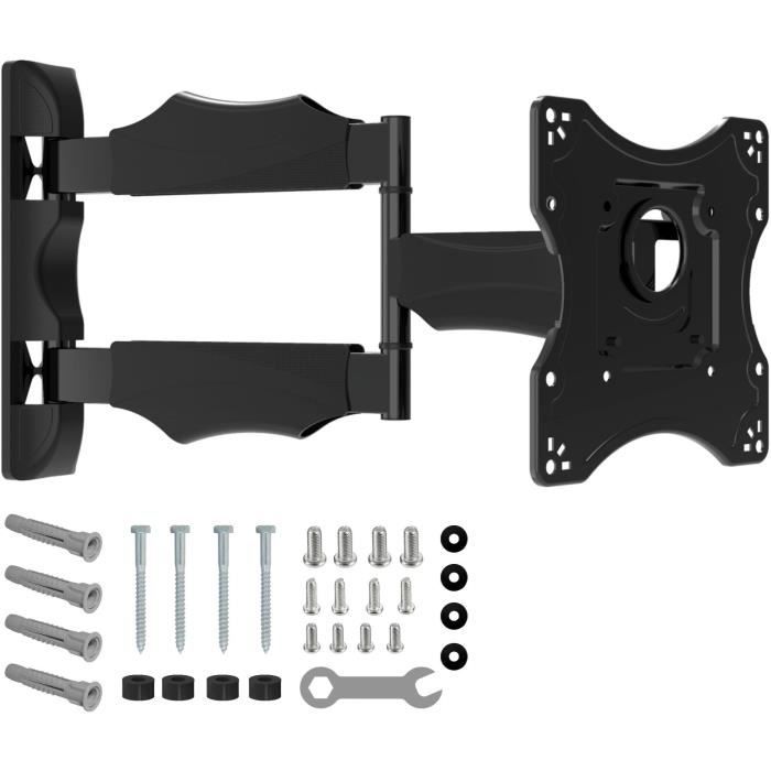 NANOOK Support Mural orientable et inclinable pour téléviseurs 19 43 Pouces Support Mural pour téléviseurs LCD LED QLED et OLED - vue 2