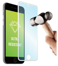 Verre Trempe Contour Argent: Apple Iphone 6+/6S+