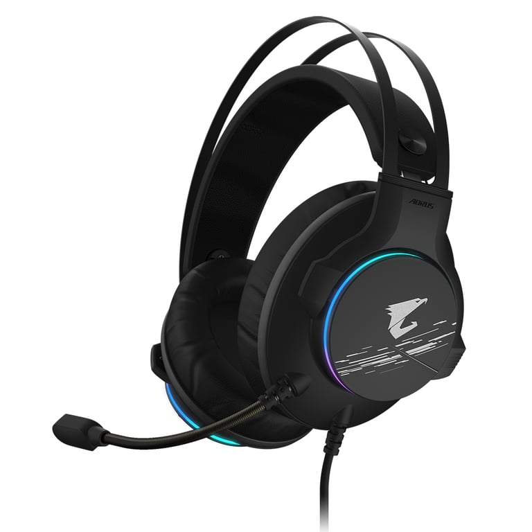 GIGABYTE AORUS H1 écouteurcasque Écouteurs Avec fil Arceau Jouer USB Type A Neuf - vue 3