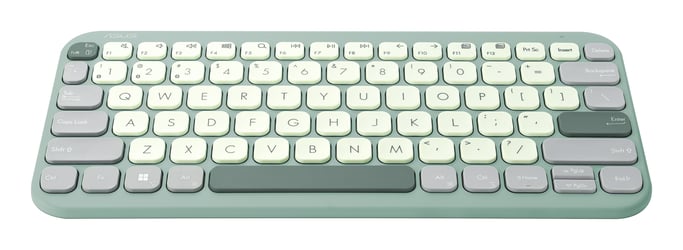 ASUS Marshmallow Keyboard KW100 clavier Maison Bluetooth Vert, Gris, Blanc