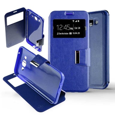 Etui Folio Bleu compatible Samsung Galaxy J7 2015