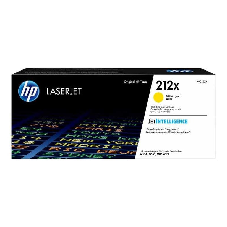 Cartouche de toner jaune HP 212X W2122X LaserJet High Yield (XL) JetIntelligence - Neuf