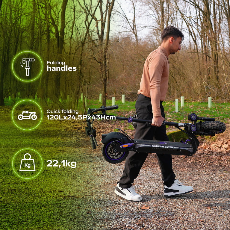 Trottinette Électrique URBANGLIDE E-CROSS PRO LITE 2 – 500 W, Autonomie 40 km, Vitesse max 25 km/h - vue 7