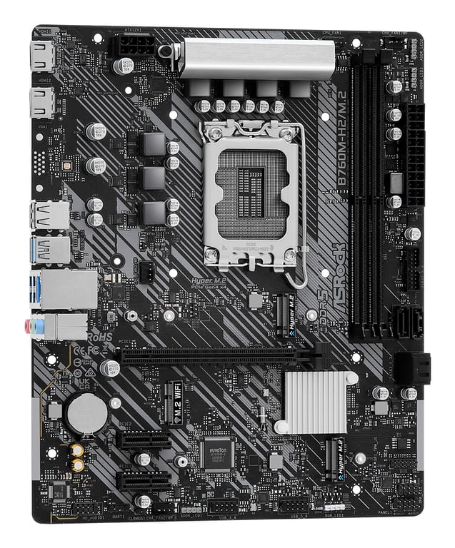 Asrock B760M H2/ .2 Intel B760 LGA 1700 micro ATX Neuf - vue 2