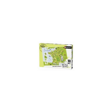 Puzzle educativo de 100 piezas - Mapa de Francia pieza a pieza