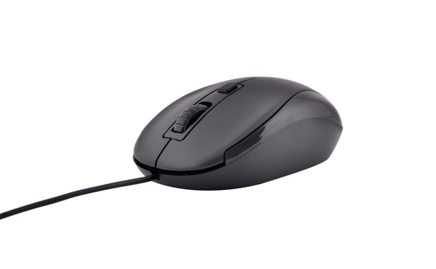 Ratón con cable USB Office10 de Bluestork (negro)