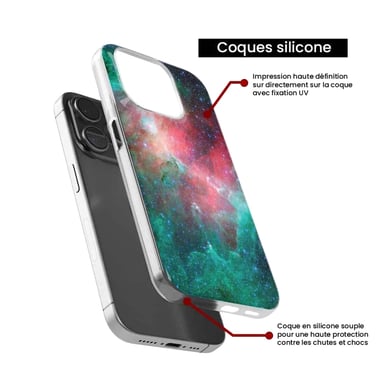 Coque en silicone - Compatible Samsung Galaxy A13 4G - design nebuleuse