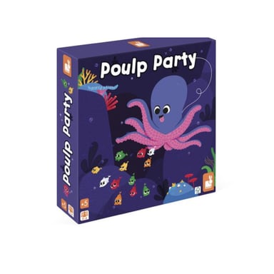 Poulp Party - Jeu de société de rapidité et stratégie sous-marine pour enfants