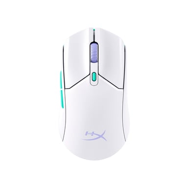 HyperX Pulsefire Haste 2 Core sf - Souris gamer (blanc/vert/violet)