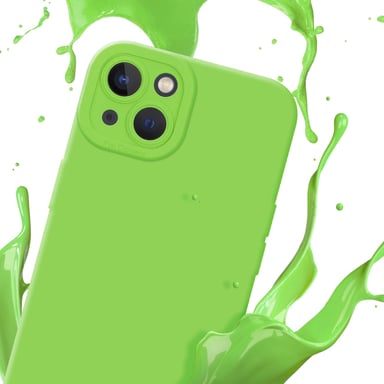 Coque pour Apple iPhone 13 en FLUID VERT Housse de protection Étui en silicone TPU flexible
