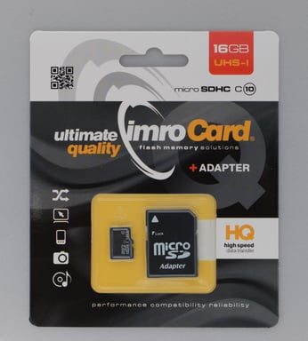 Memoria flash IMRO 10/16G UHS-I ADP 16 GB MicroSDHC Classe 10