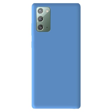 Coque silicone unie Mat Bleu compatible Samsung Galaxy Note 20