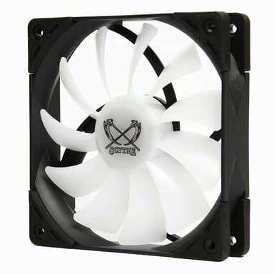 Scythe SU1225FD12MR-RHP sistema de refrigeración para ordenador Universal Ventilador 12 cm Negro, Blanco 1 pieza(s)