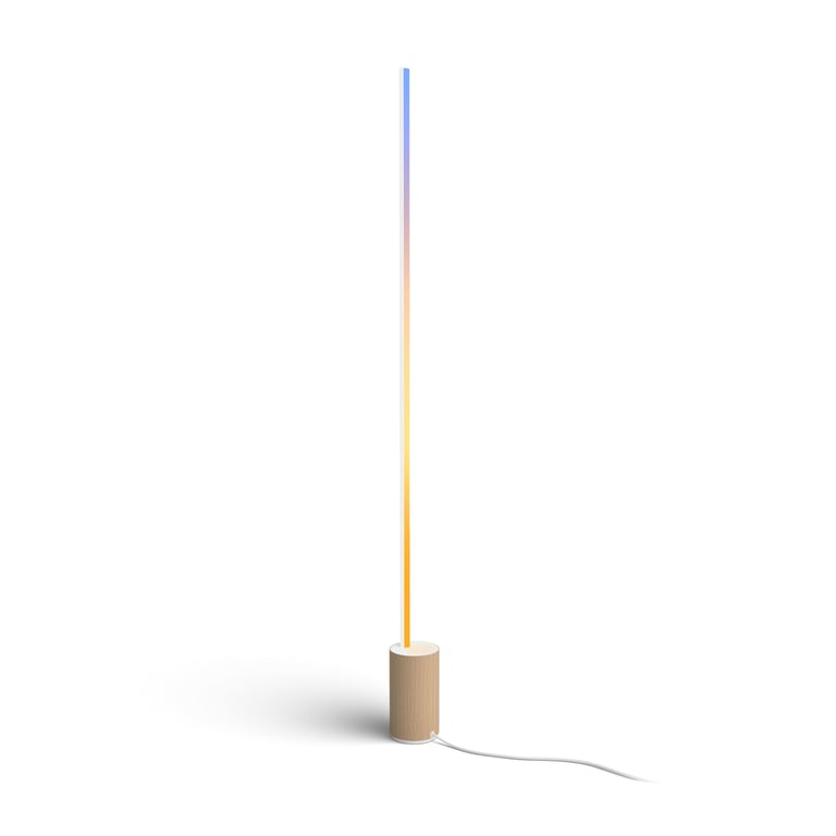 Lampe connectée Philips Hue Gradient Signe Lampadaire Chene Blanc - Neuf
