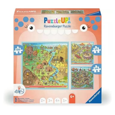 Puzzle Up! Juego de 3 puzzles educativos para niños