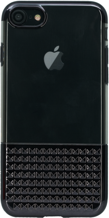 Coque ultra slim cloutée invisible pour Apple iPhone 7/8/SE 2020 0,8mm, Noir de jais