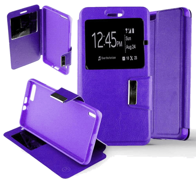 Etui Folio compatible Violet Huawei Honor 6 Plus