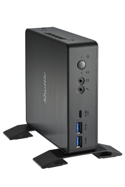 Shuttle XPC Nano PC NC40U, Intel Celeron 7305U, 1x HDMI, 1x DP,1xUSB-C/DP, 6x USB3.2, 1x 2.5'' bay, 2x M.2, 1x LAN, RAID, fonctionnement permanent 24/7, attaches VESA