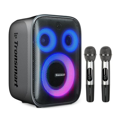150W Tronsmart Halo 200 Haut-parleur Bluetooth , Haut-parleur Puissant avec Son Puissant et Basses Profondes, Synchronisation Fête, 5 Modes d'Éclairage, EQ et Lumières Personnalisées, 18 Heures de Lecture