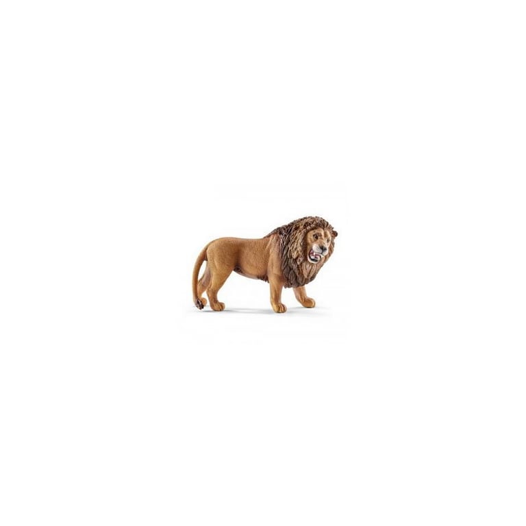 Figurine Lion Rugissant Décoration Animale Réaliste en Résine Neuf