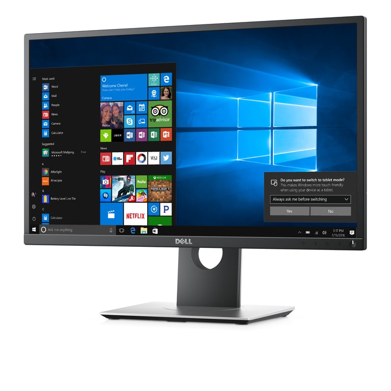 DELL P2417H Ecran 24 Full HD Dalle IPS 6 ms DisplayPort / HDMI / VGA / USB - vue 3