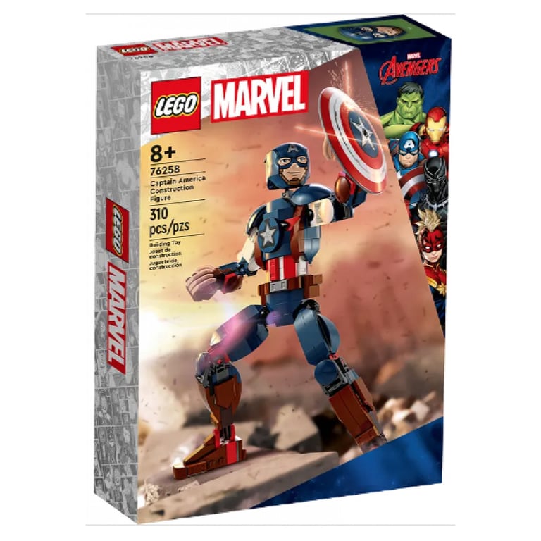 76258 Lego Marvel La figurine de Captain America - vue 3