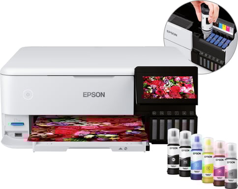 Impresora Multifunción 3 en 1 - EPSON - Ecotank ET-8500 - Inyección de tinta - A4 - Color - Wi-Fi - C11CJ20401