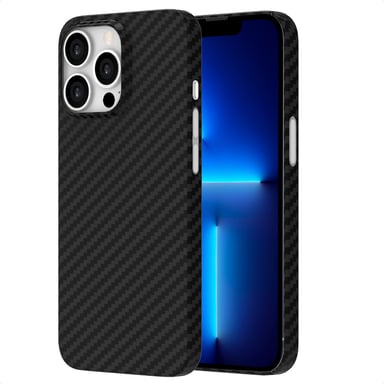 Accezz Coque Kevlar MagSafe pour Apple iPhone 13 Pro - Noir