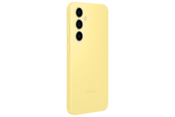 Funda de silicona original de Samsung para Galaxy S24 FE - Amarillo