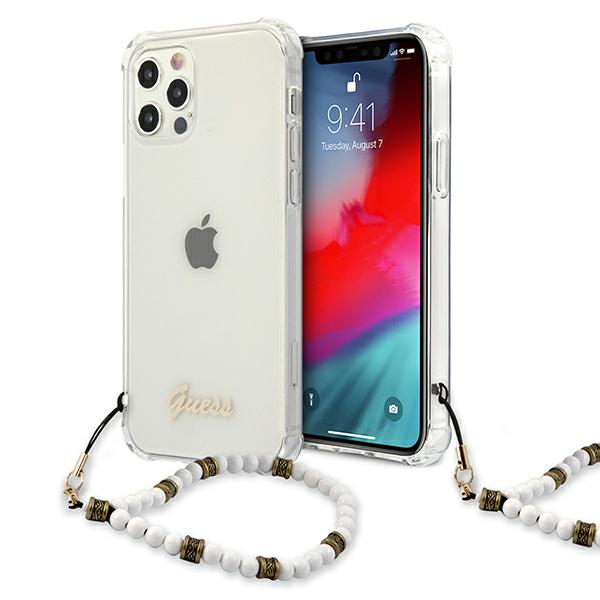 Étui Guess pour iPhone 12 Pro Max White Pearl - Neuf