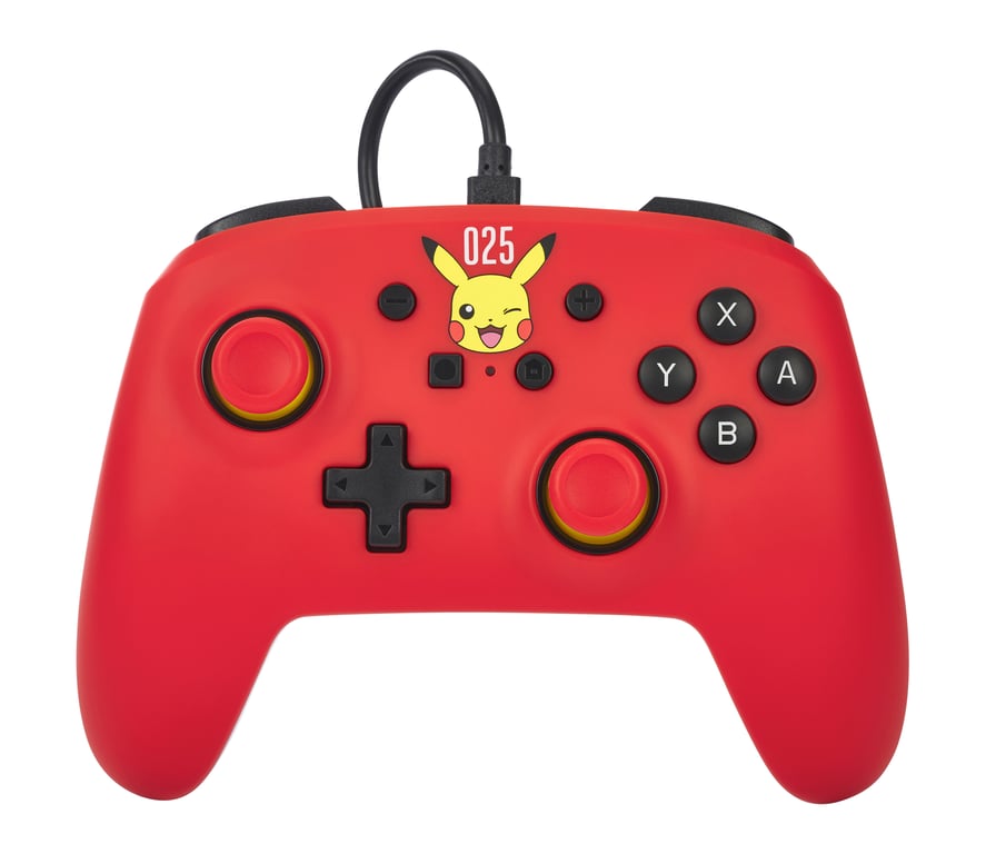 PowerA NSGP0200-01 accessoire de jeux vidéo Rouge USB Manette de jeu Analogique Nintendo Switch, Nintendo Switch OLED - Neuf