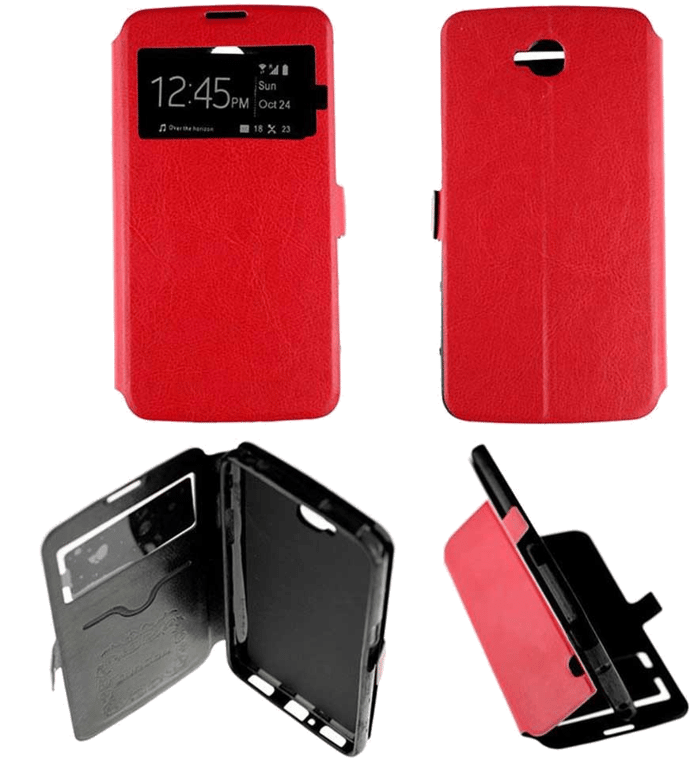 Etui Folio compatible Rouge LG G Pro Lite