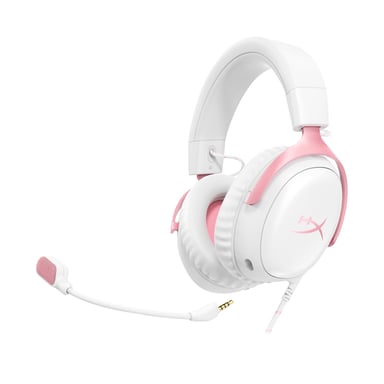 HyperX Cloud III - Auriculares gaming (blancos/rosas)