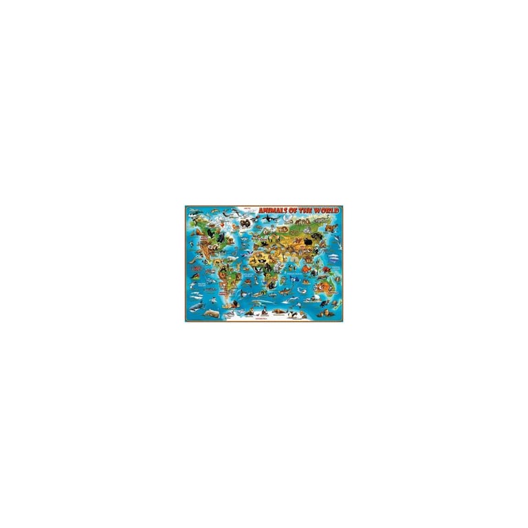 Ravensburger Puzzle pour Enfants 13257 Animaux Autour du Monde Puzzle Carte du Monde pour Enfants à partir de avec 300 pièces au Format - vue 3