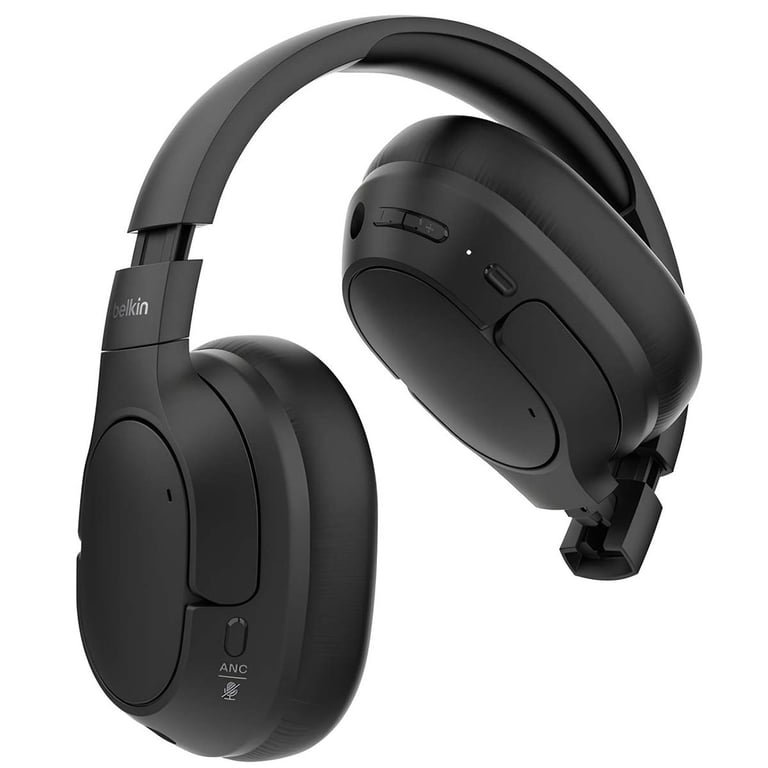 Casque Bluetooth avec ANC Réducteur de Bruit et CloudCushion Réglable Noir - Neuf