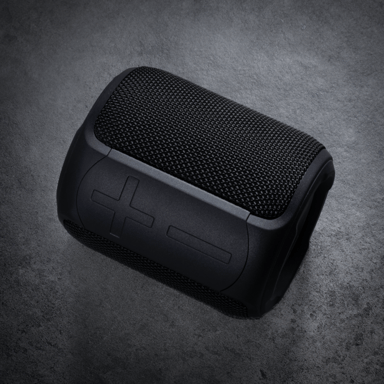 Altavoz portátil Sonik Surge Lite con Bluetooth resistente al agua (IPX7), negro azabache