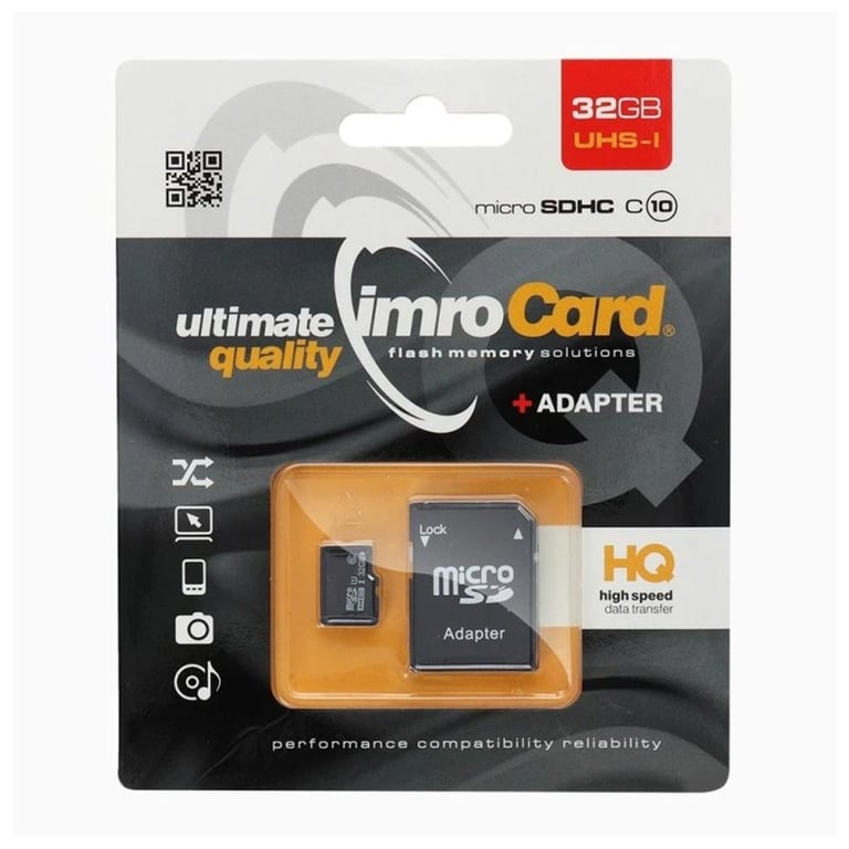 IMRO 1032G UHS I ADP mémoire flash MicroSDHC Classe 10 Neuf - vue 2