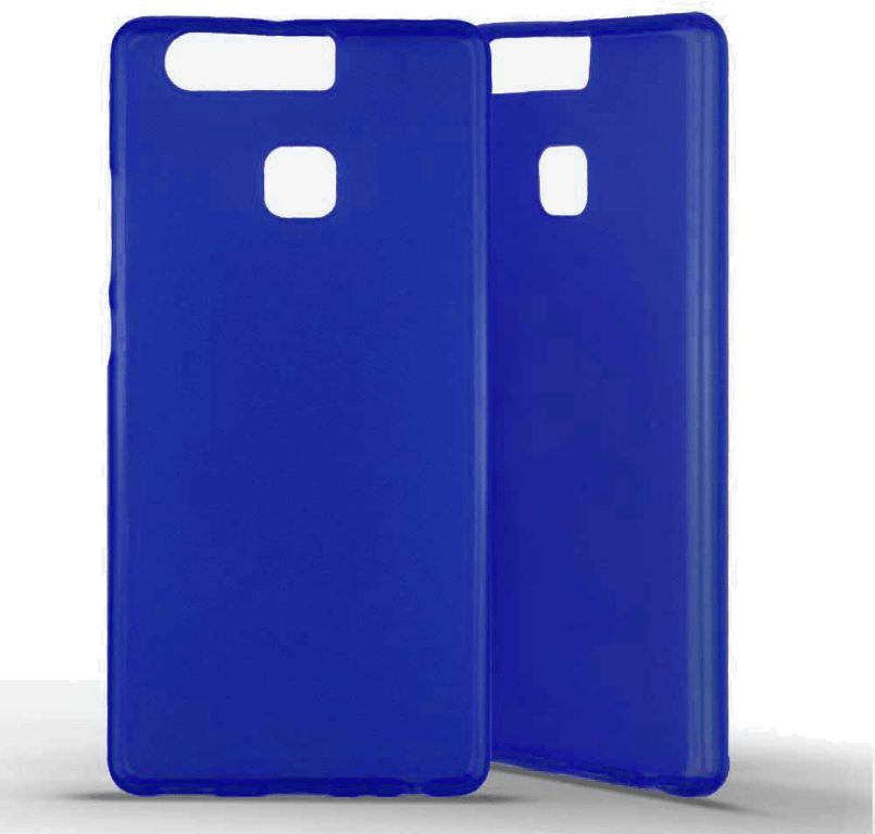 Coque silicone unie compatible Givré Bleu Huawei P9