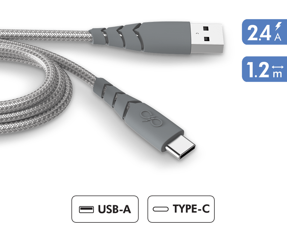 Chargeur mural Gan 45W USB-C Power Delivery ™ 3.0 & USB-A charge rapide câble  USB-C 2M fourni noir