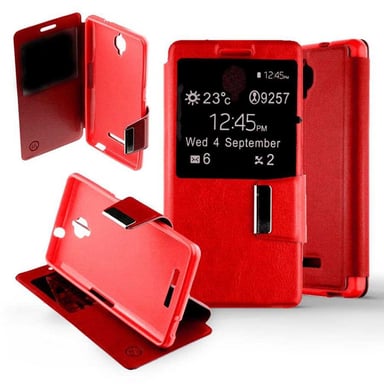 Funda Folio Roja compatible con Fova naranja