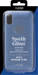Carcasa fina de purpurina para Apple iPhone X/XS, Azul