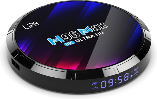 Lipa H96 Max RK3528 Android Tv Box 4-32 Go Android 13 - Lecteur multimédia pour TV - Diffuseur multimédia - Boîtier TV Android
