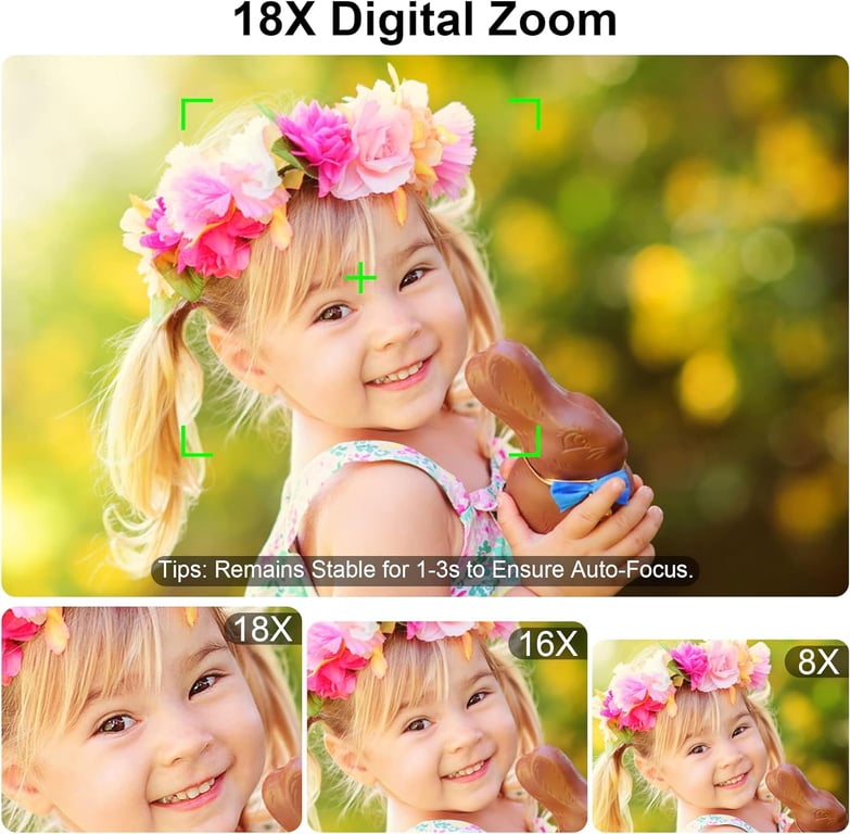 Appareil photo à double objectif numérique 4K 48MP avec zoom 18X et carte Neuf - vue 5