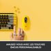 Clavier Sans Fil Logitech - POP Keys Mécanique avec Touches Emoji Personnalisables, Bluetooth ou USB, Design Compact Durable - Jaune