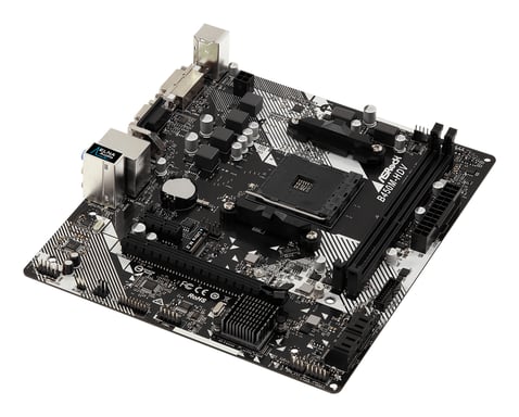 Asrock B450M-HDV R4.0 AMD B450 Emplacement AM4 micro ATX