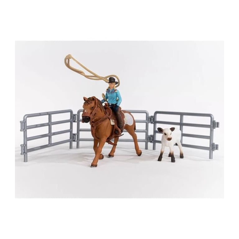 Coffret SCHLEICH Equipe de Cowboy et leurs lassos 42577 Gamme Farm World - vue 5