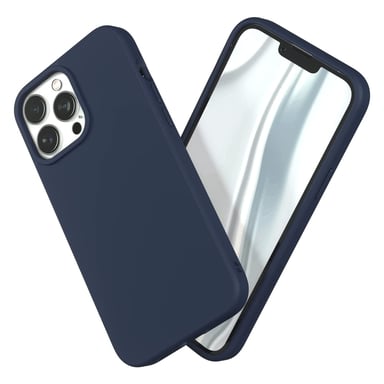 RhinoShield Coque Compatible avec [iPhone 13 Pro Max] SolidSuit - Housse Fine avec Technologie Absorption des Chocs & Finition Premium - Bleu Marine