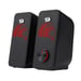 Redragon STENTOR (GS500) altoparlante stereo 2.0 per PC con retroilluminazione rossa, alimentazione USB e jack da 3,5 mm