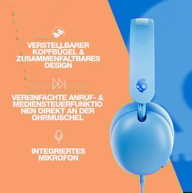 Casque Grom Kids Wired Surf Bleu