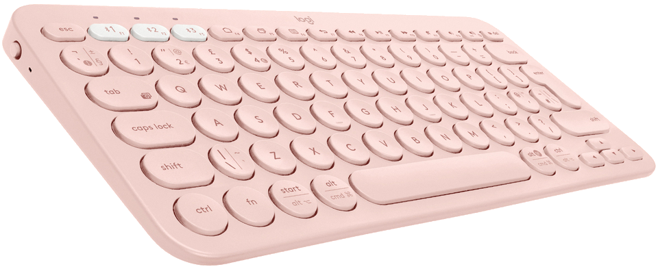 Logitech K380 Multi-Device clavier Bluetooth AZERTY Français Rose